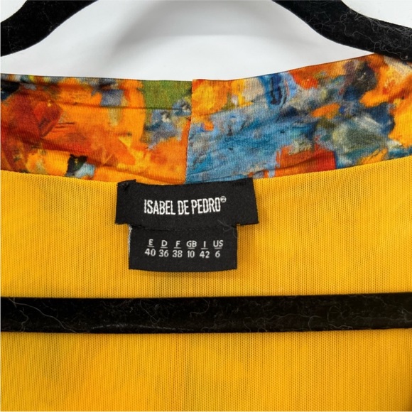 Isabel de Pedro Yellow Floral Midi Sheath Dress - Picture 2 of 6